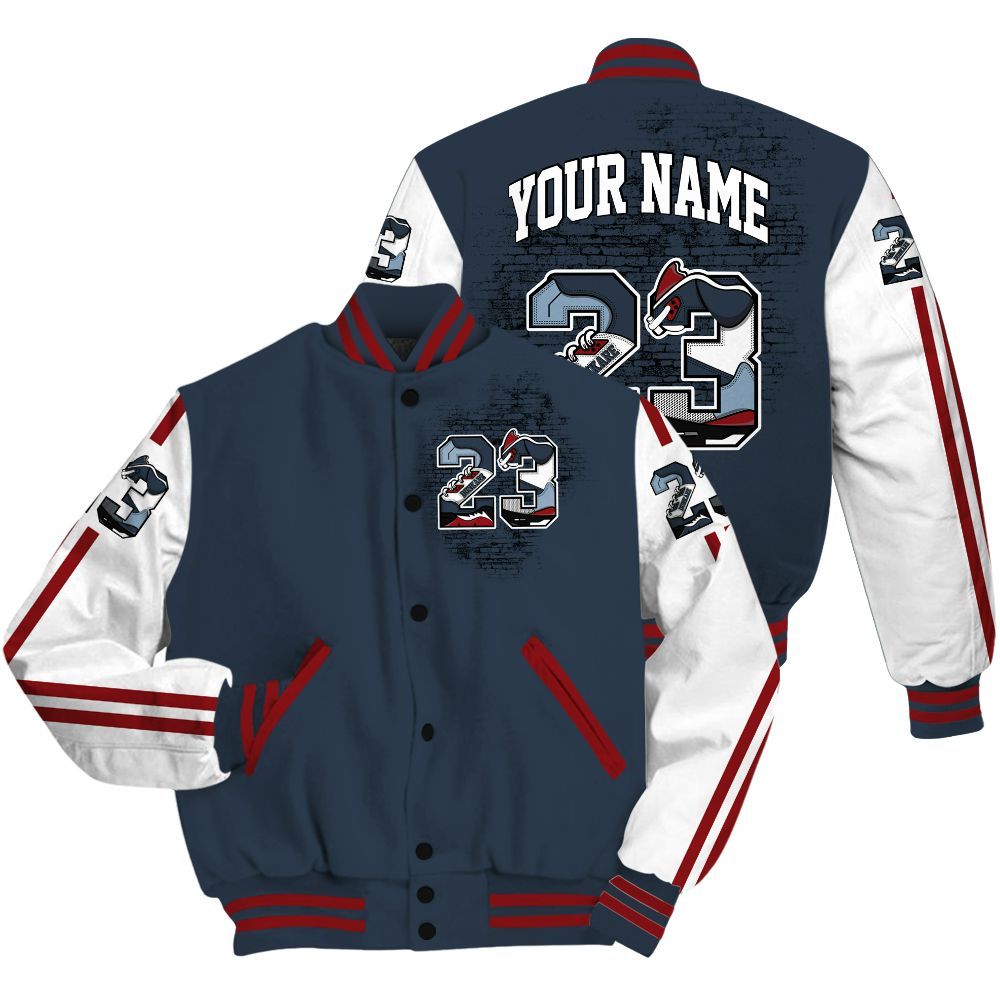 Varsity Jacket To Match Retro Olympic 6s - Custom Name Number 23 5s All Over Print