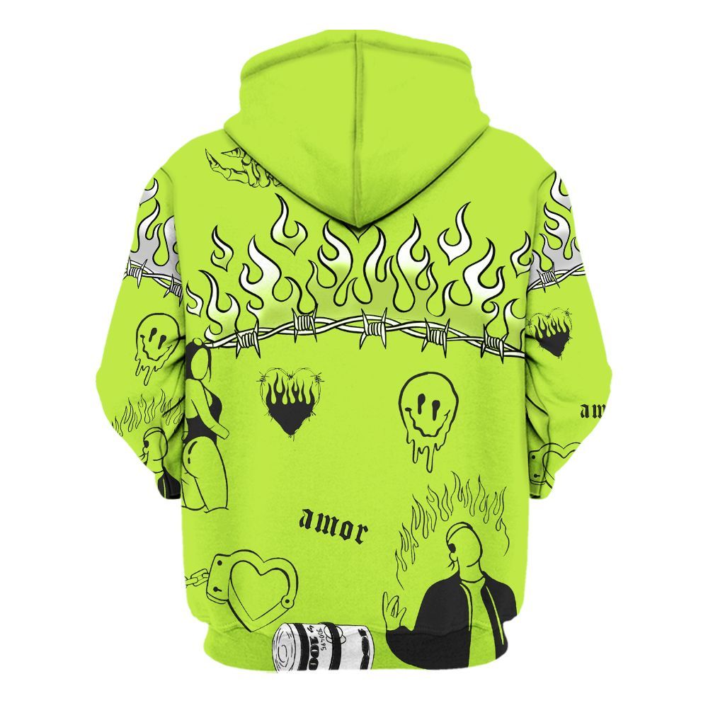 Hoodie To Match Air Force 1 Low Dance Volt - Snake Trust No One All Over Print