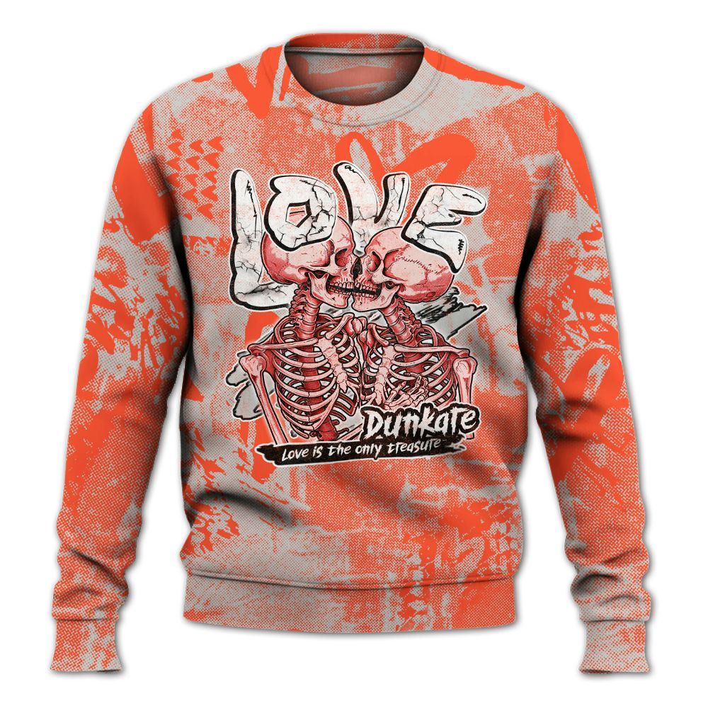 Sweatshirt To Match Air Max 1 86 Cosmic Clay - Skull Love All Over Print