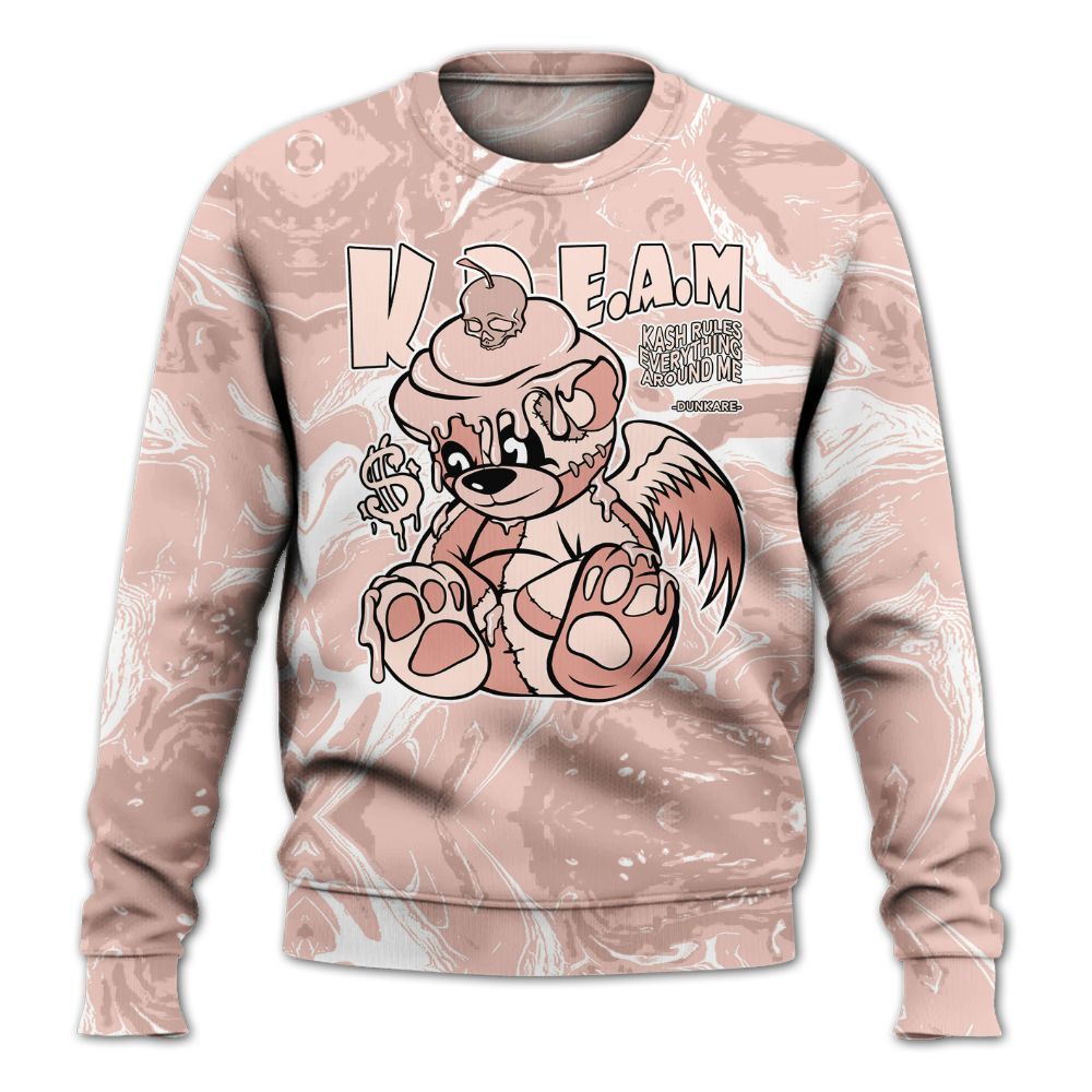 Sweatshirt To Match Low Legend Pink 11s - Loot Bear Liquid All Over Print