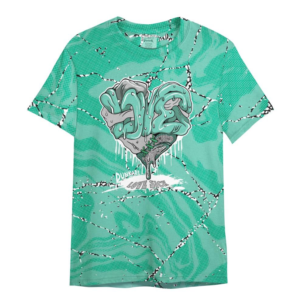 Shirt To Match Black Green Glow 3s - Love Sick Crazy Shirt Unisex