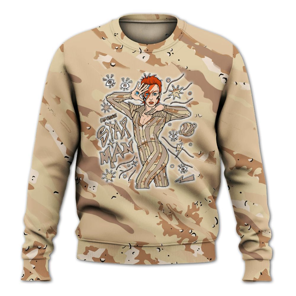 Sweatshirt To Match Desert Camo 3s - Starmans Graphics Colored All Over Print
