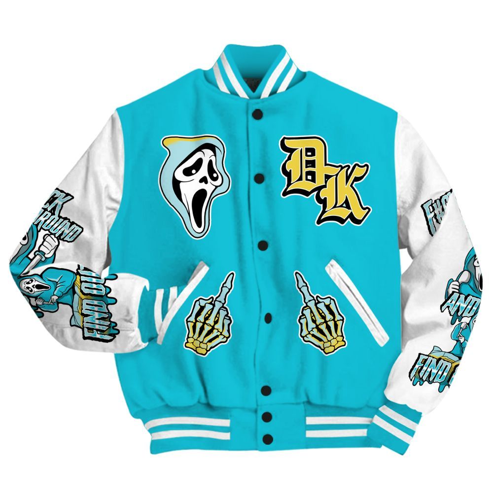 Varsity Jacket To Match Dunk Low KD 17 N7 - F#CK And Find Out Graphic All Over Print