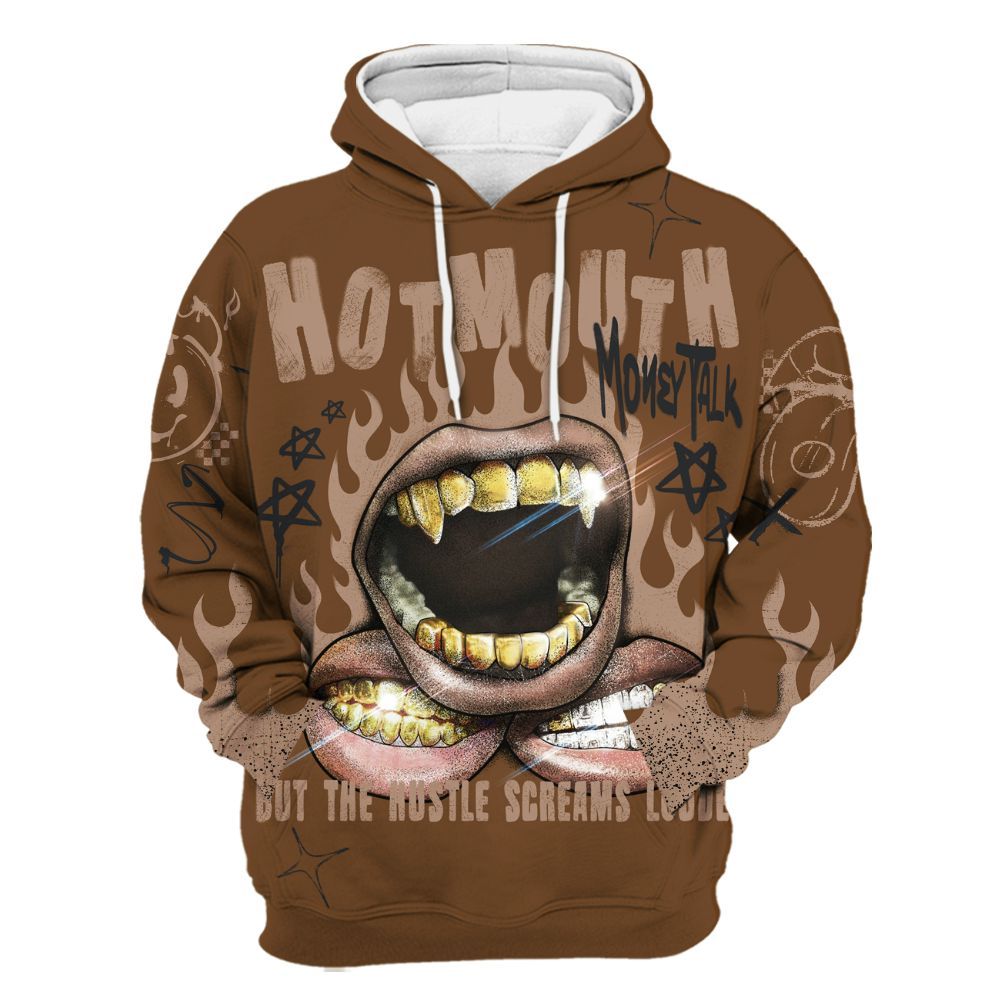 Hoodie To Match Archaeo Brown 3s - Mouth Burning Street Style All Over Print