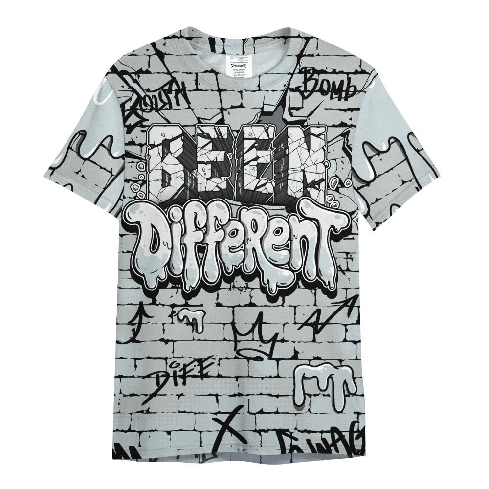 Shirt To Match Black Wolf Grey 12s - Been Different Drippin Streetwear All Over Print