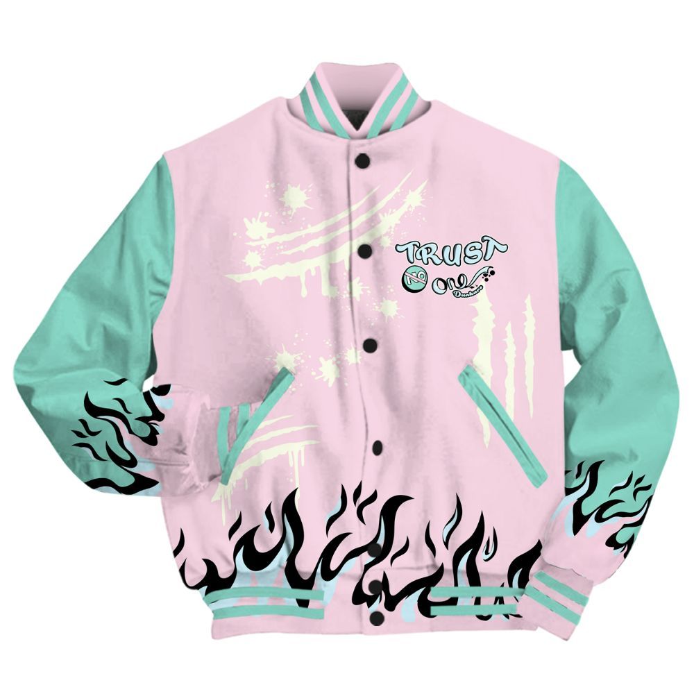 Varsity Jacket To Match Retro Easter 5s - Graphic Trust No One All Over Print