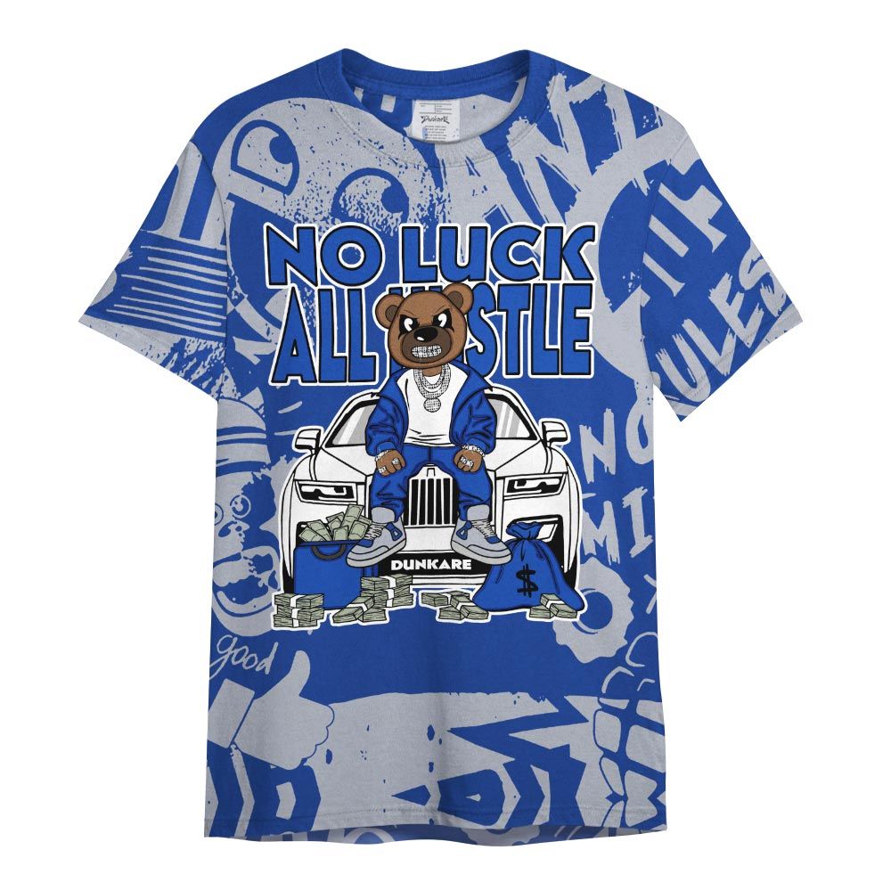 Shirt To Match Air Foamposite One Royal - So Unlucky Bear Monogram Graffiti Shirt Unisex