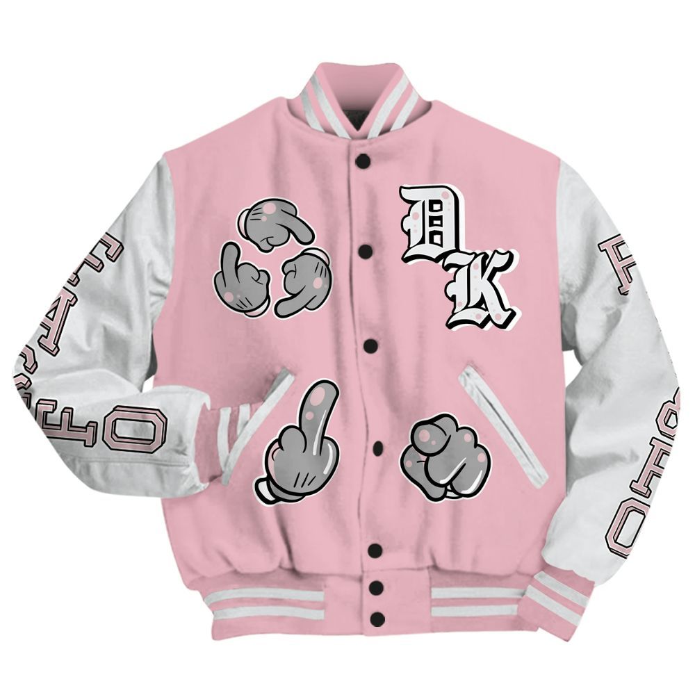 Varsity Jacket To Match Air Max DN Pink Foam - F Around Find Out Graphic All Over Print