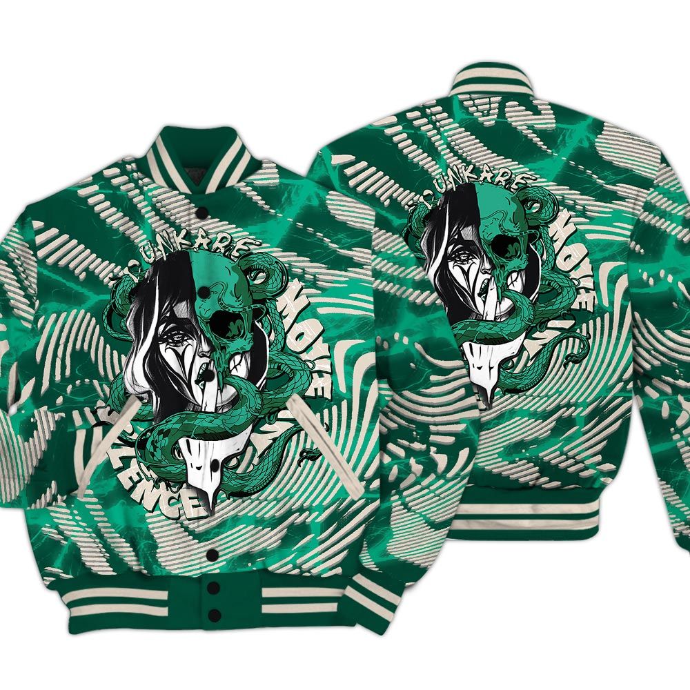 Varsity Jacket To Match Oxidized Green 4s - Move In Silence Fume Varsity Jacket Unisex
