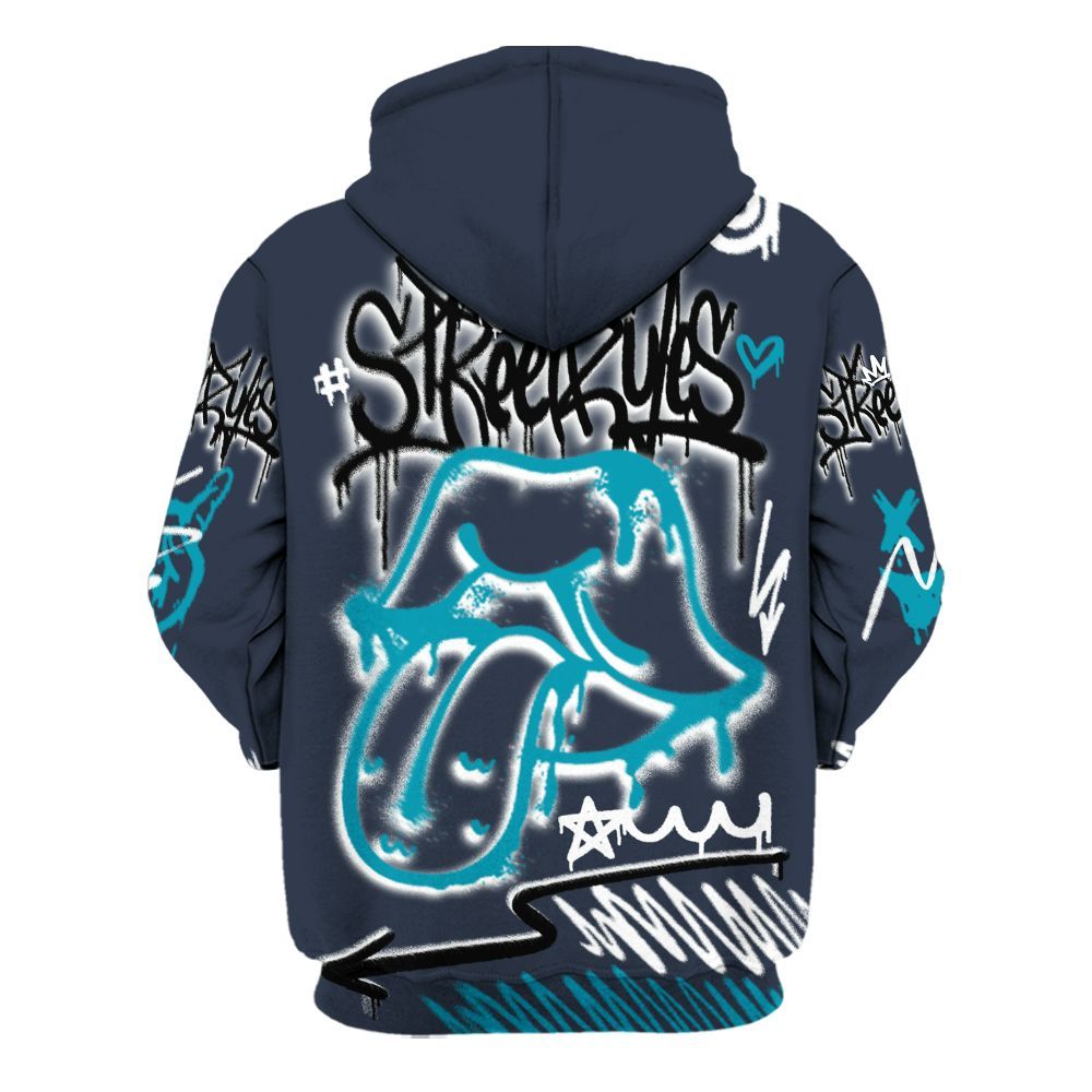 Hoodie To Match Retro Obsidian 13s - Break Rules Streetwear All Over Print