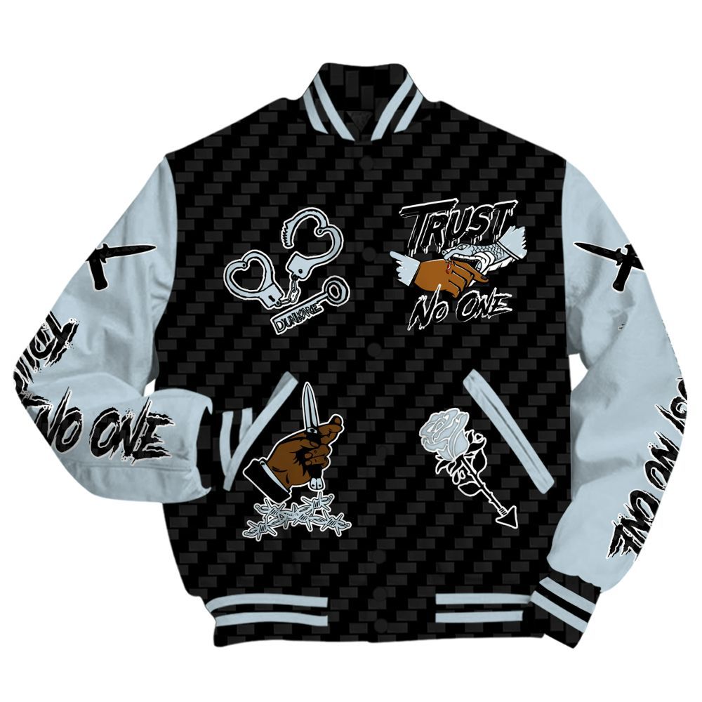 Varsity Jacket To Match Kobe 9 Protro Halo - Trust No One Dripping All Over Print