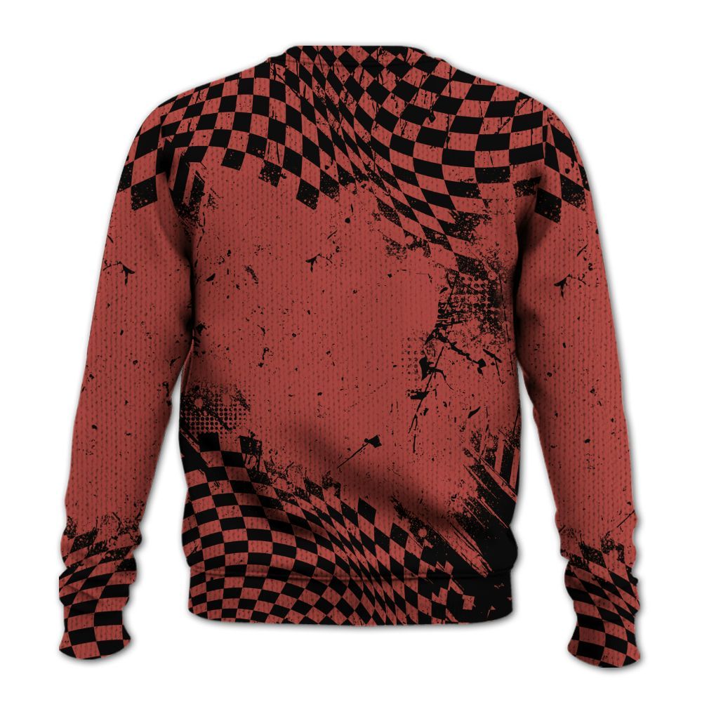 Knitted Sweater To Match Dune Red 13s - Hustle Hard Monkey