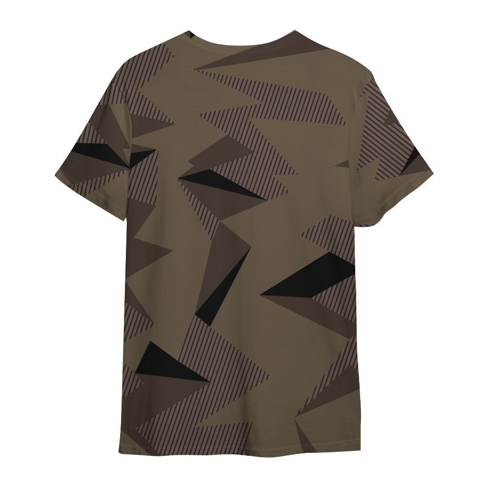 Shirt To Match AMM Dark Mocha 4s - Geometric Camouflage Pattern All Over Print