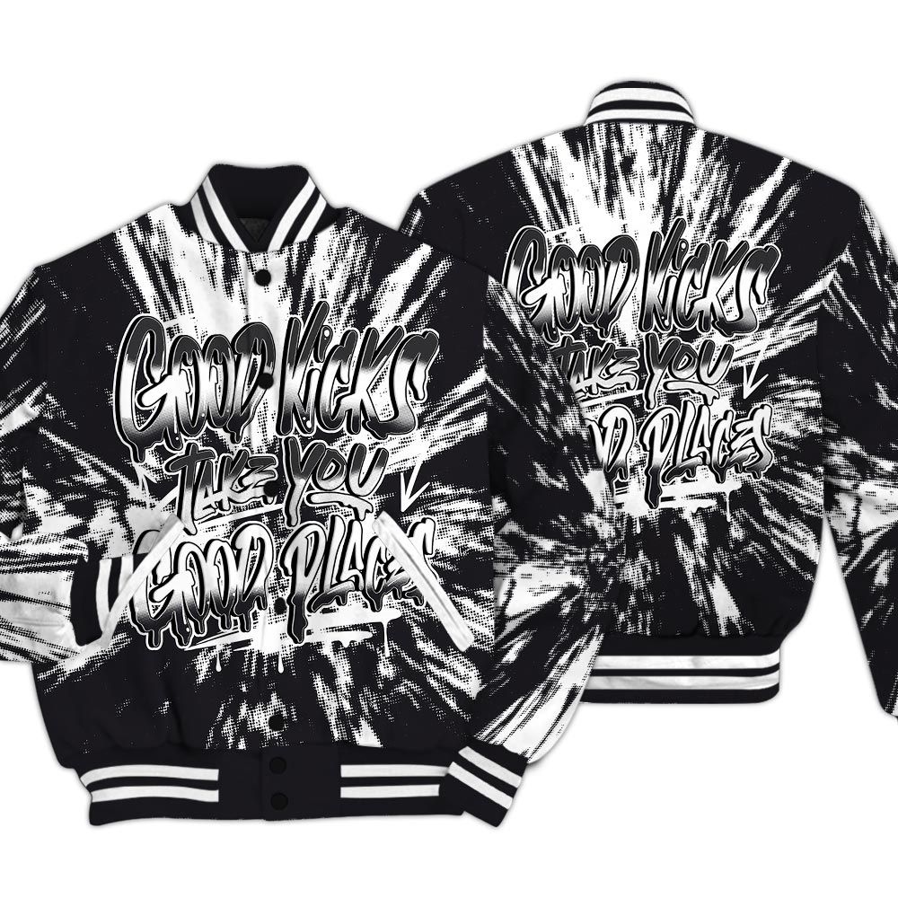 Varsity Jacket To Match White Thunder 4s - Good Kick Good Places Luxury Varsity Jacket Unisex