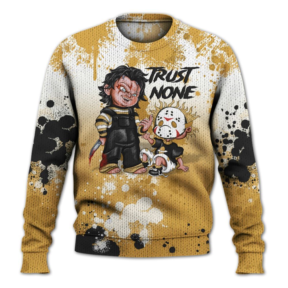 Knitted Sweater To Match Low OG Rookie Of The Year 1s - Trust No One Scary