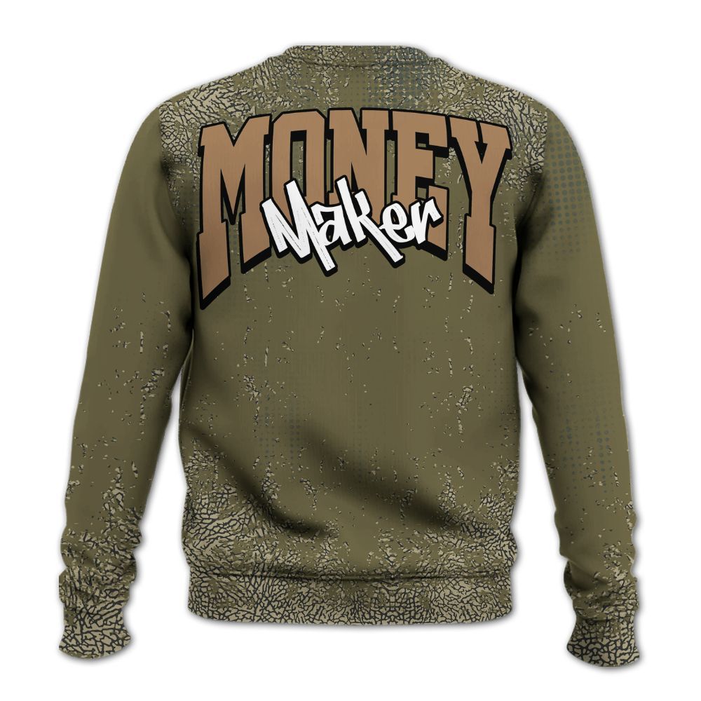 Sweatshirt To Match Retro Family Affair 3s - Move In Silence Money Street Retro All Over Print
