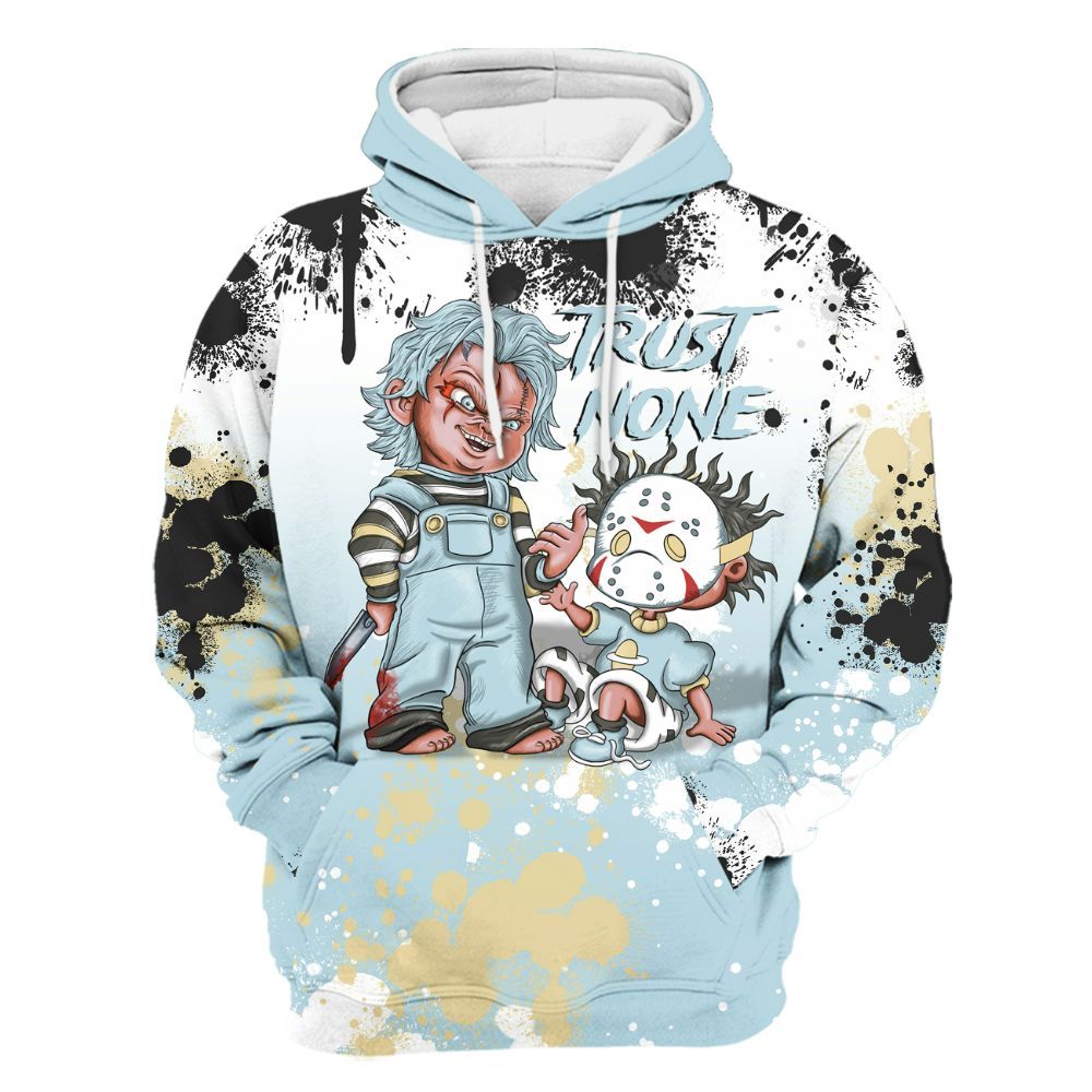 Hoodie To Match Low Year Of The Snake 11s - Trust No One Scary All Over Print
