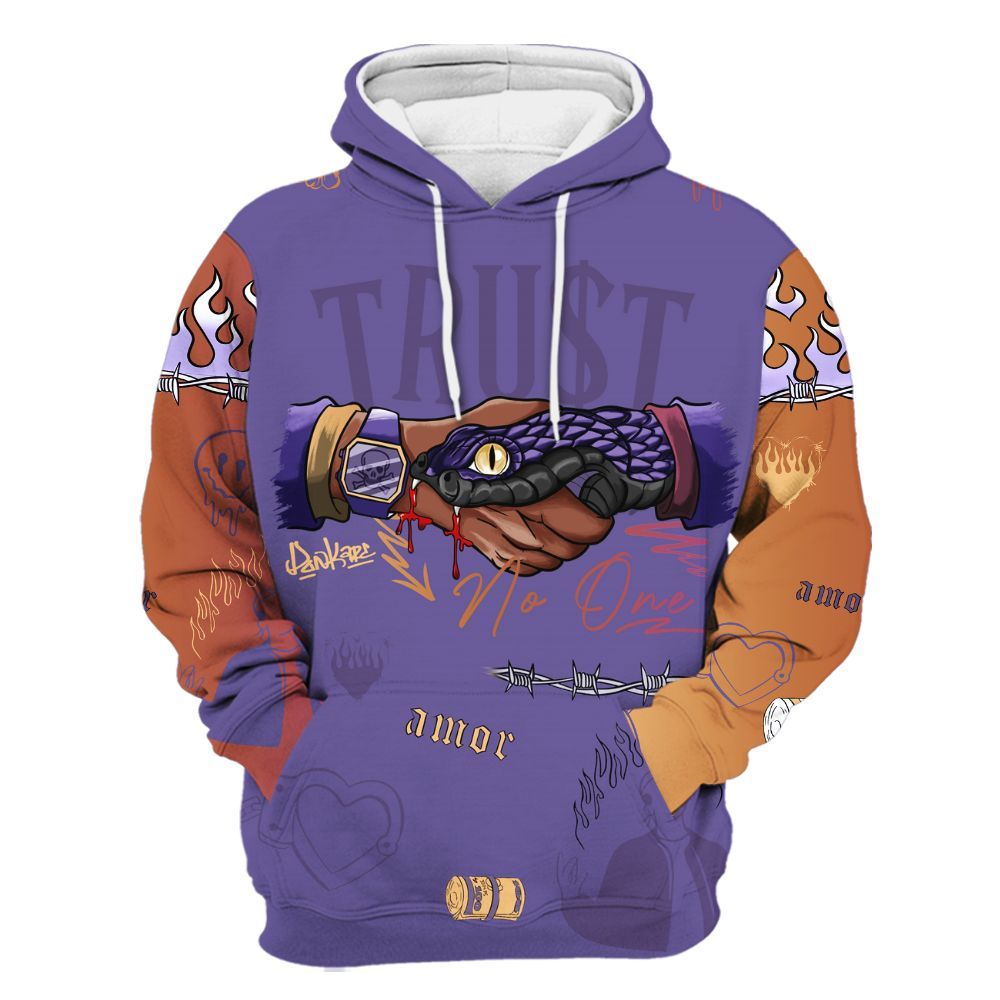 Hoodie To Match Book Sunset 1s - Snake Trust No One All Over Print