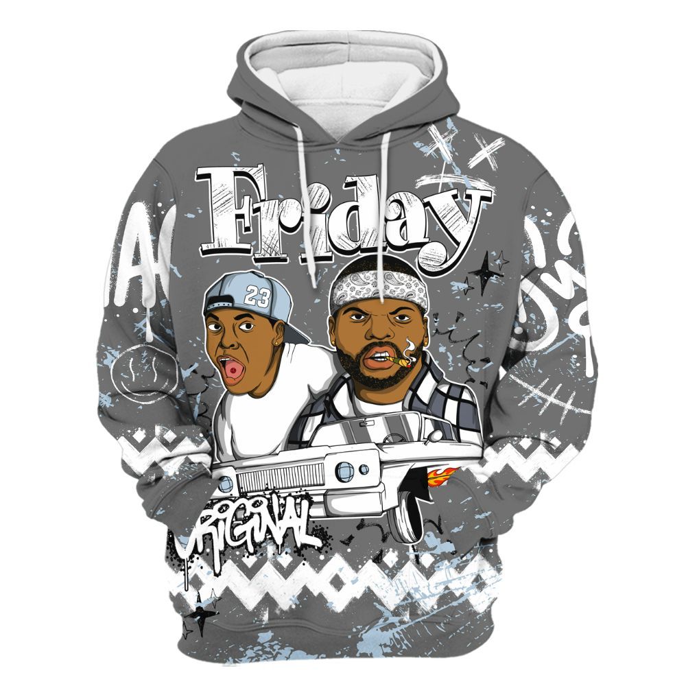Hoodie To Match Cool Grey 6s - Friday Sneaker Crayon All Over Print