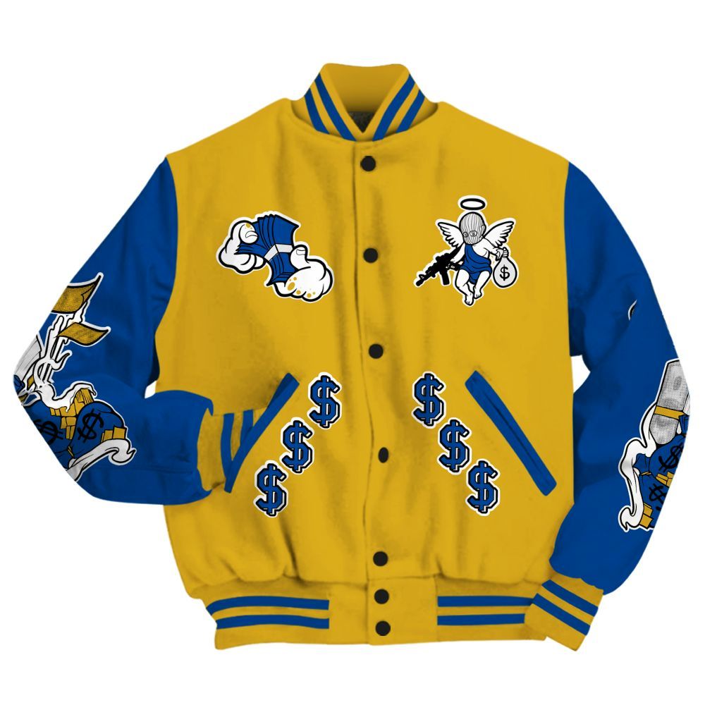 Varsity Jacket To Match High Laney 1s - Ones Move In Silence Graphic All Over Print