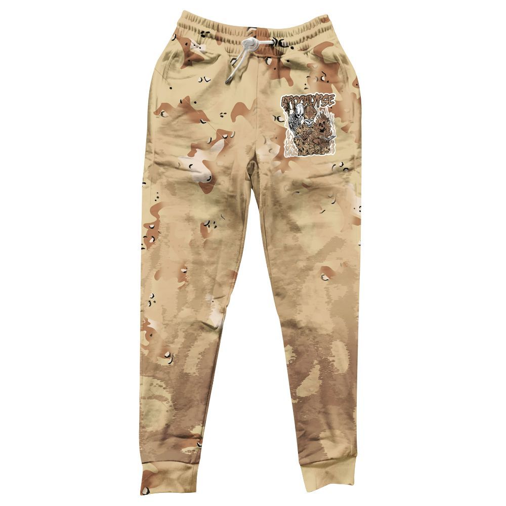 Sweatpant To Match Desert Camo 3s - Apocalypse Skeleton Burn All Over Print