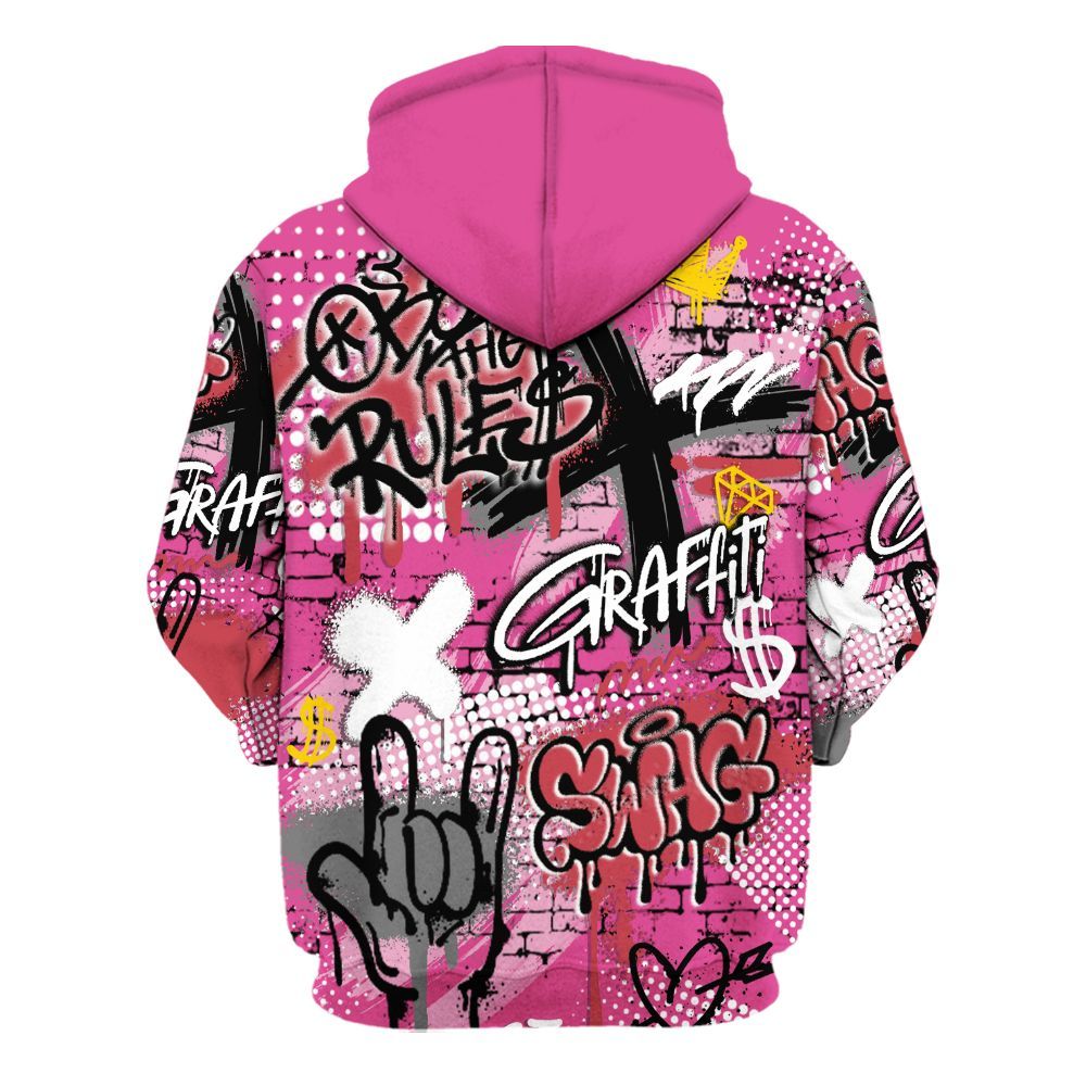 Hoodie To Match KD 4 Aunt Pearl - True It Real Graffiti Streetwear All Over Print