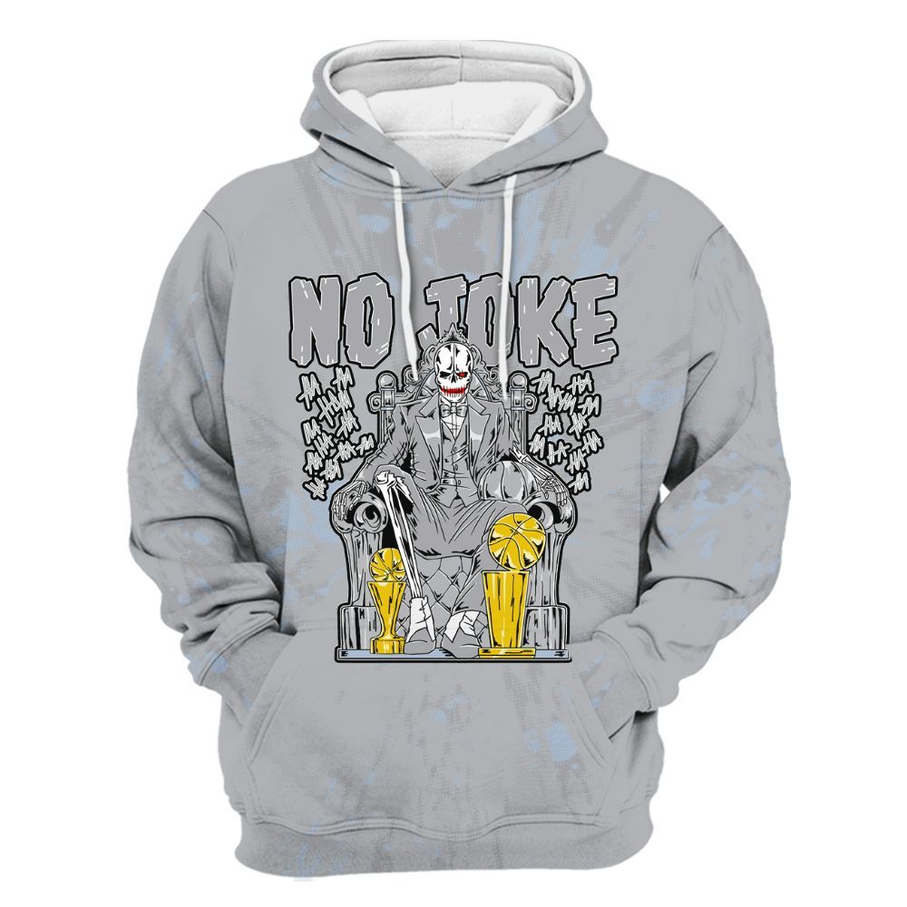 Hoodie To Match Low OG Wolf Grey 1s - Ain't Joke Skeleton Luxury All Over Print