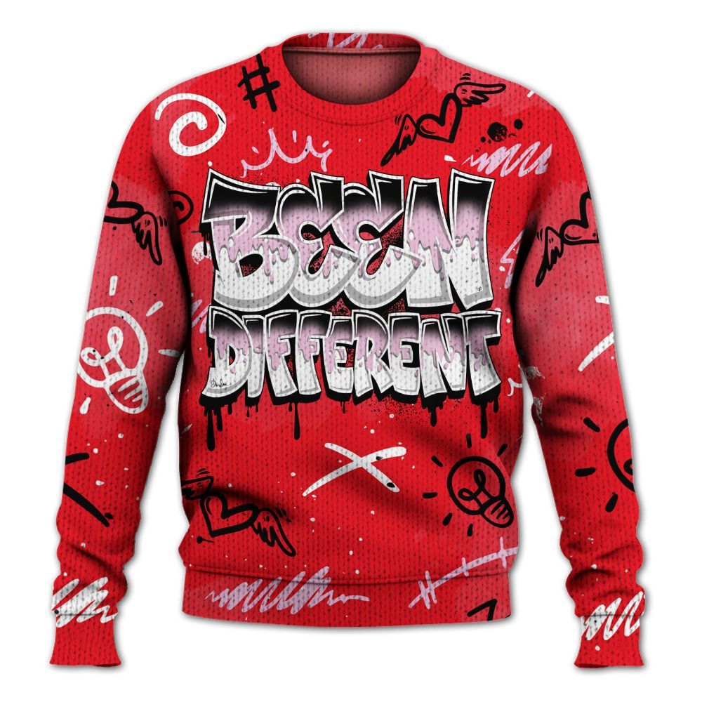 Knitted Sweater To Match Zoom Vomero 5 Valentine's Day 2025 - Drip Built Di2ferent