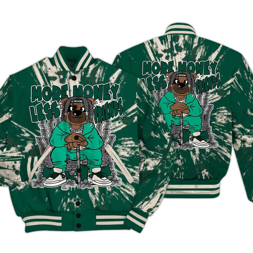 Varsity Jacket To Match Oxidized Green 4s - More Moneys Bear Luxury Varsity Jacket Unisex