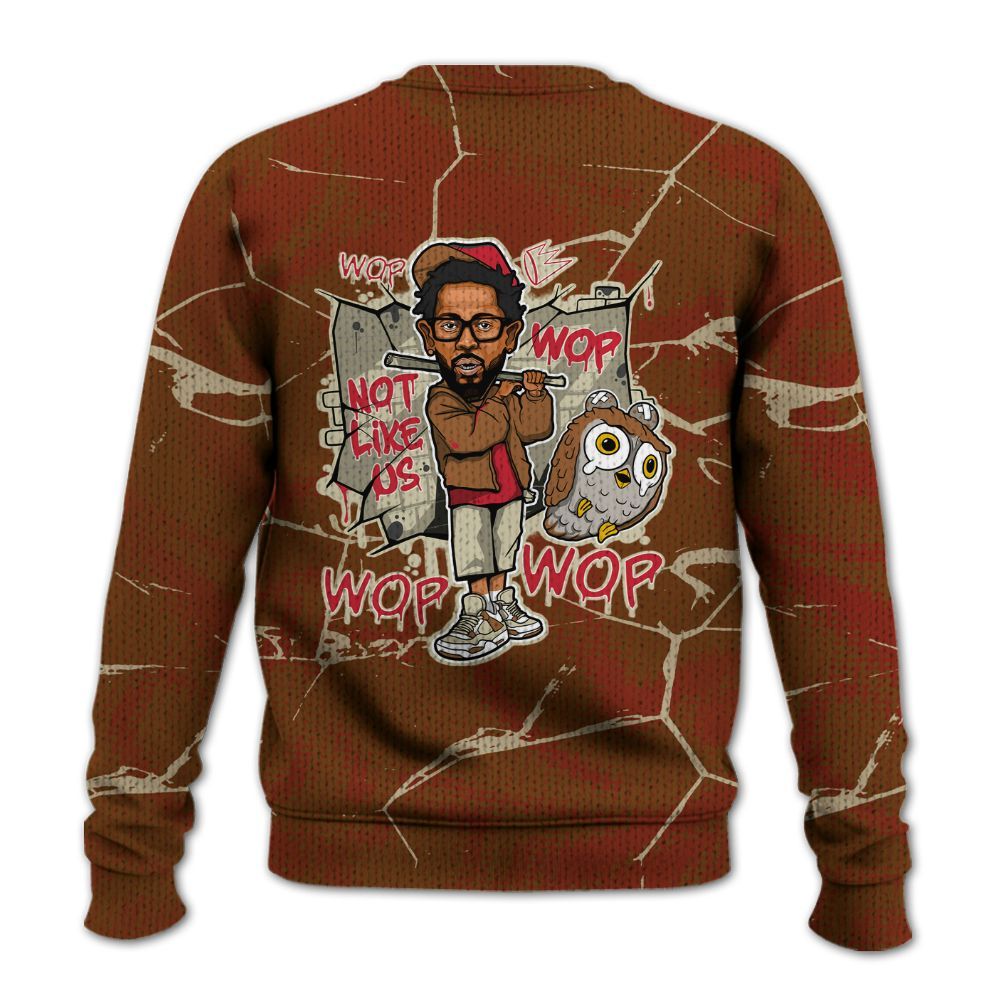Knitted Sweater To Match Archaeo Brown 5s - None Like ComptonCity Graphic Crack