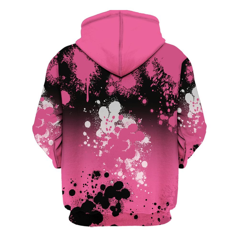 Hoodie To Match Air Max SNDR Hyper Pink - God Blessed Ink Drip All Over Print