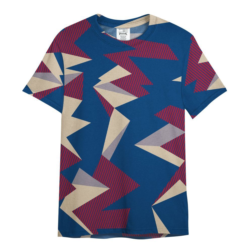 Shirt To Match Rare Air 4s - Geometric Camouflage Pattern All Over Print