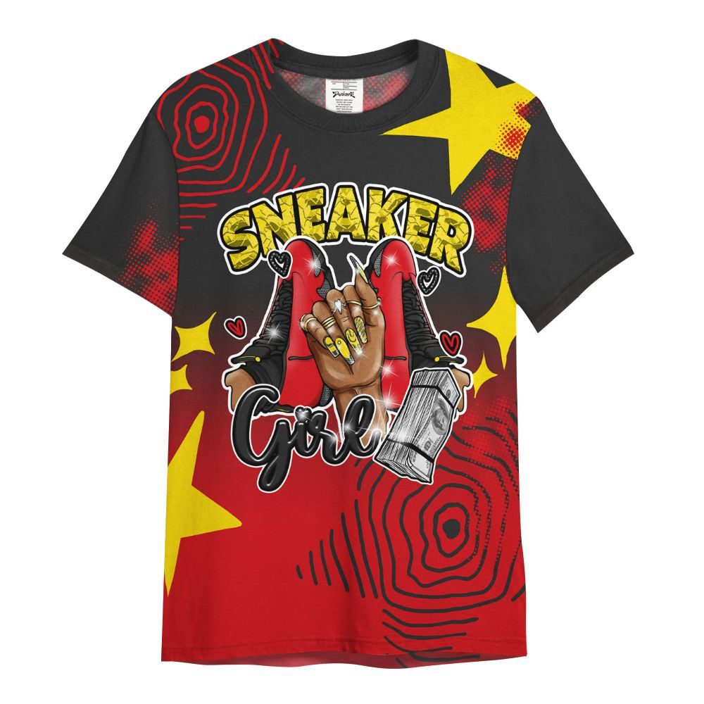 Shirt To Match Ferrari 14s - Sneakerz Girlz Unique Starz All Over Print
