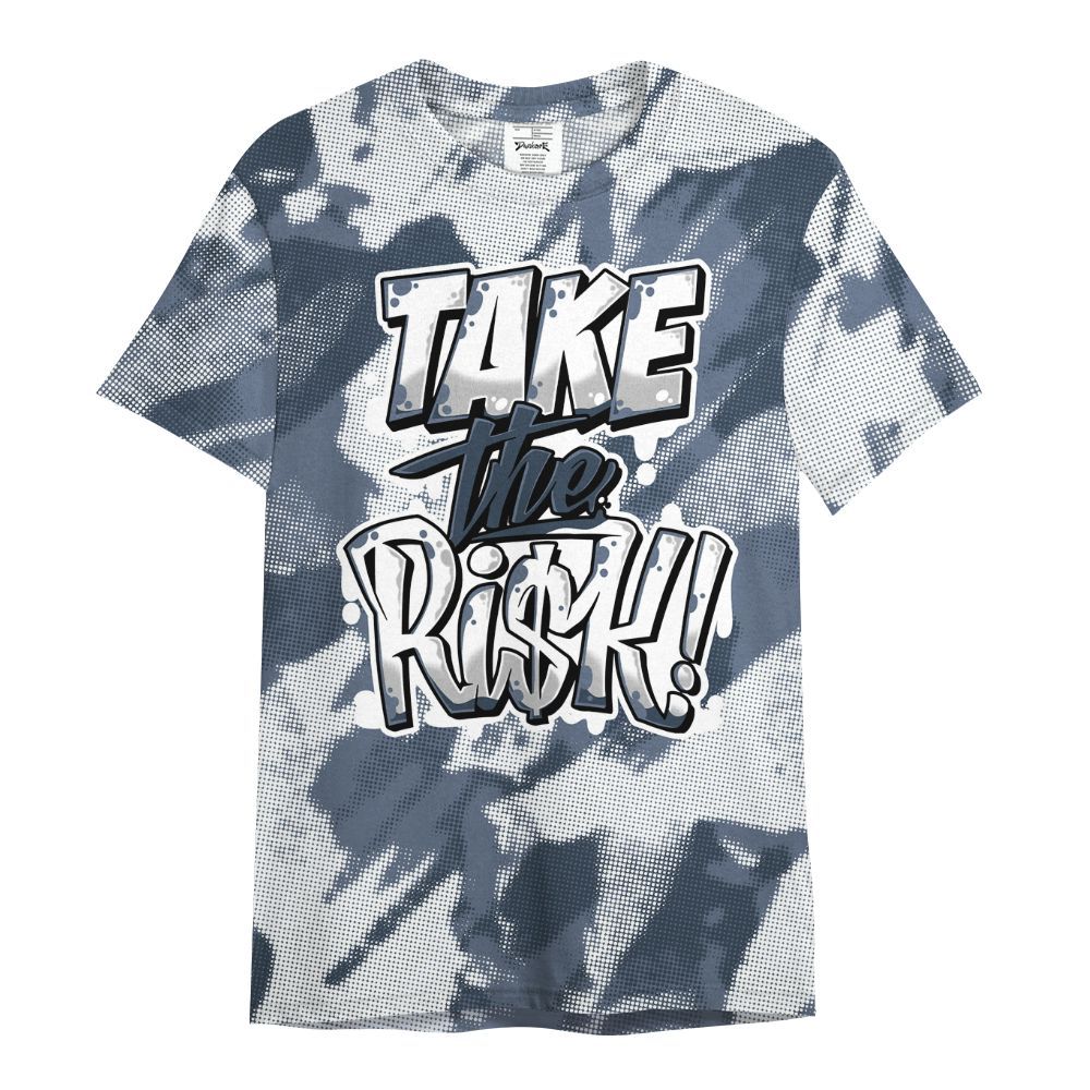 Shirt To Match Low Diffused Blue 11s - Take Risks Abstract All Over Print