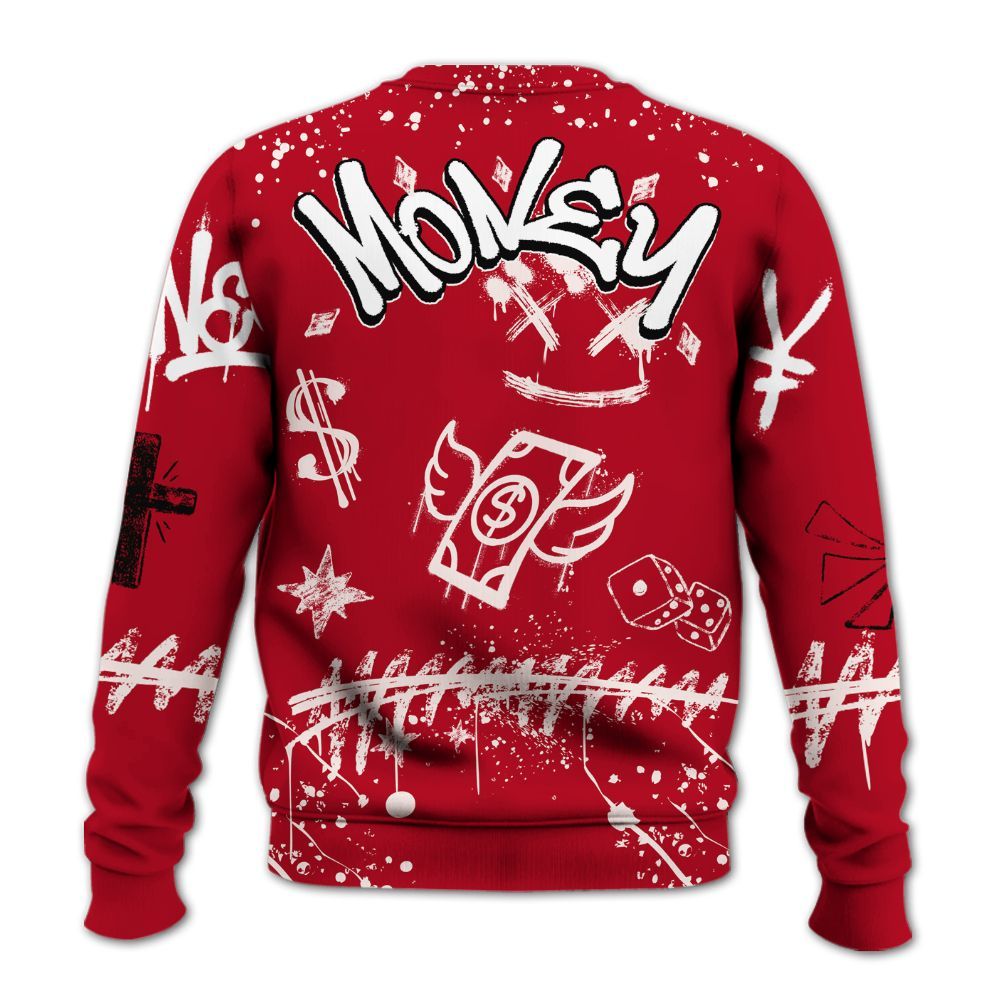 Sweatshirt To Match Nails & Grails 1s - Everybody Paid In Full Crayon All Over Print