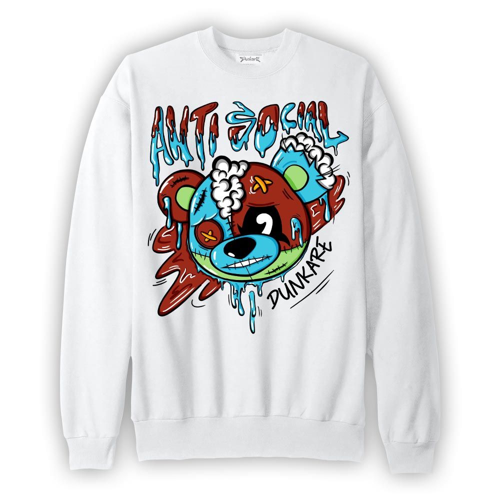 Sweatshirt To match SB Dunk Di'Orr Greenwood Sweatshirt - Hate Social Bear Graphic