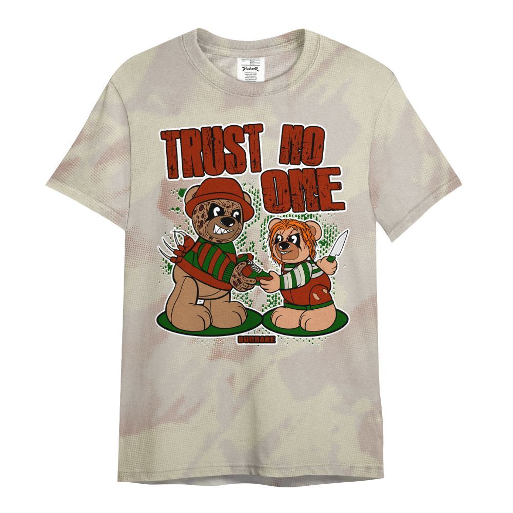 Shirt To Match El Grito 5s - Trust No One Bear Abstract Halftone All Over Print