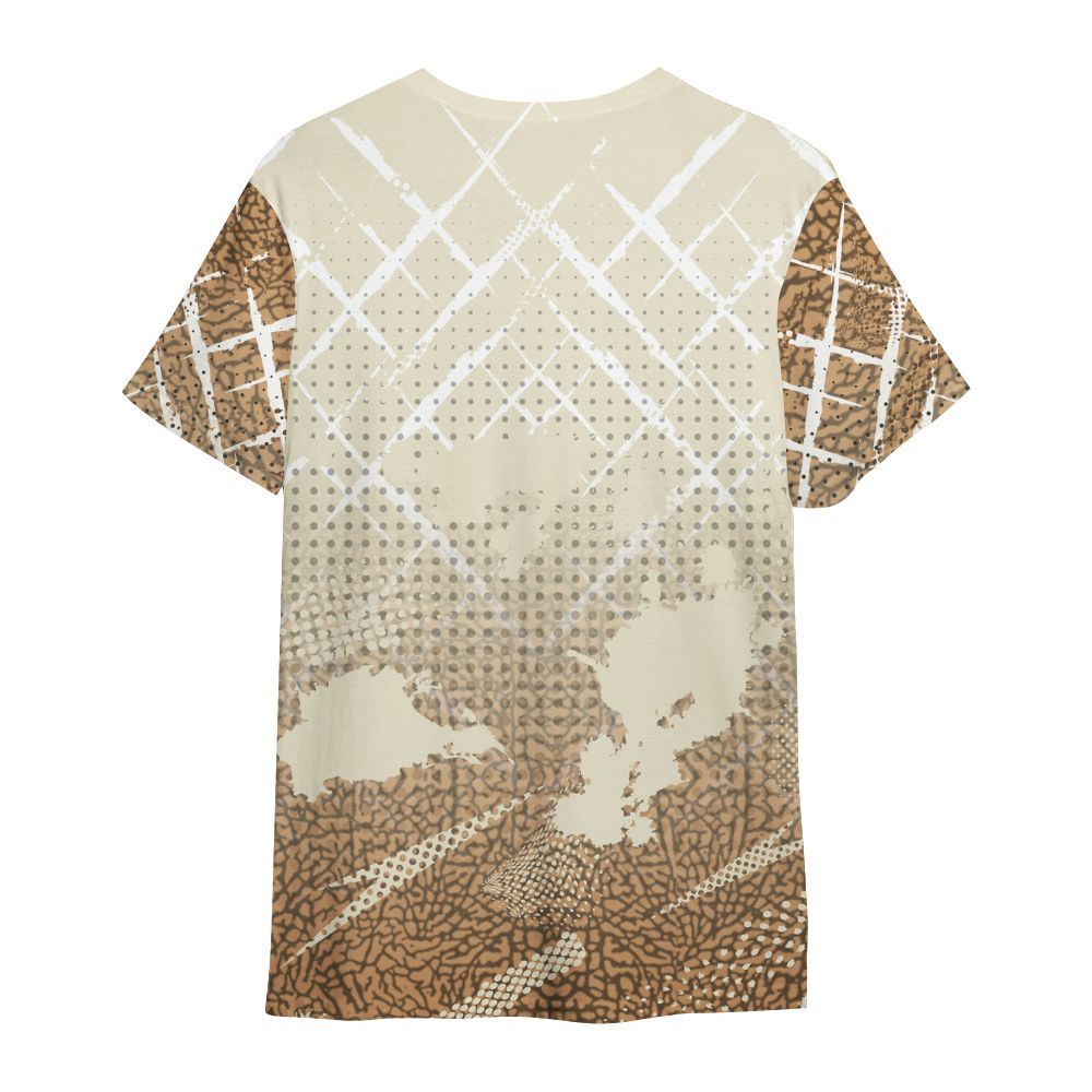 Shirt To Match Orewood Brown 3s - Halftone Stand Business Dripping All Over Print