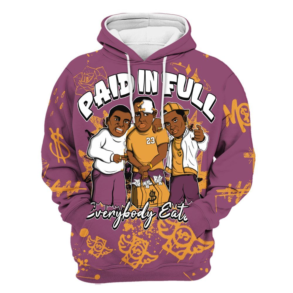 Hoodie To Match High OG Brotherhood 1s - Everybody Paid In Full Crayon All Over Print