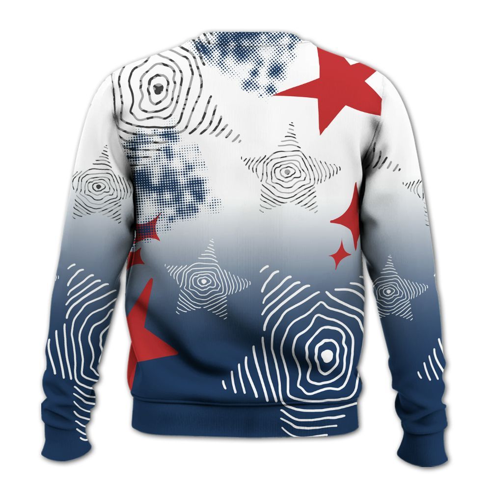 Sweatshirt To Match SP Sport Royal 3s - Sneakerz Girlz Unique Starz All Over Print