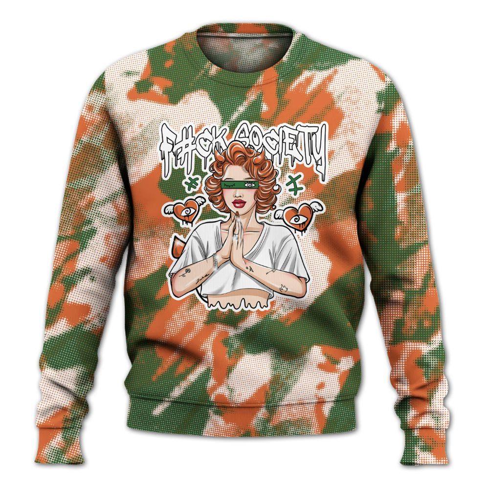 Sweatshirt To Match Low Miami 5s - F#ck Xociety Halftone All Over Print