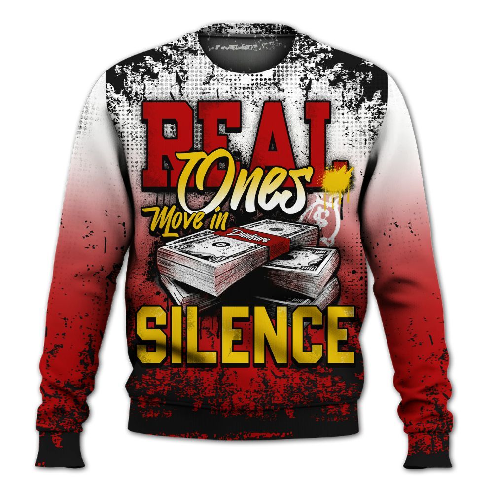 Sweatshirt To Match Low Lucky Cat 1s - Move In Silence Money Street Retro All Over Print