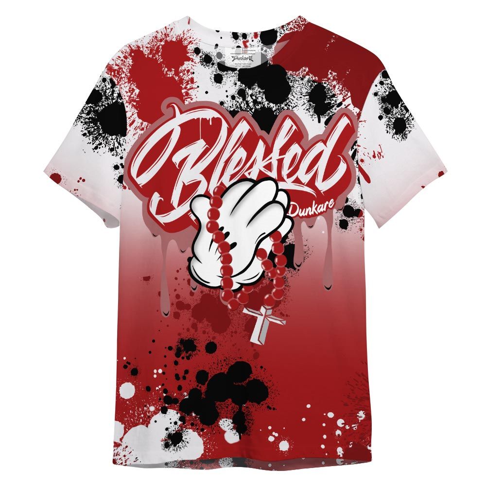 Shirt To Match T-Shirt God Blessed Ink Drip, 12 Red Taxi T-- To Match Sneaker Red Taxi 12s 2504 NCT