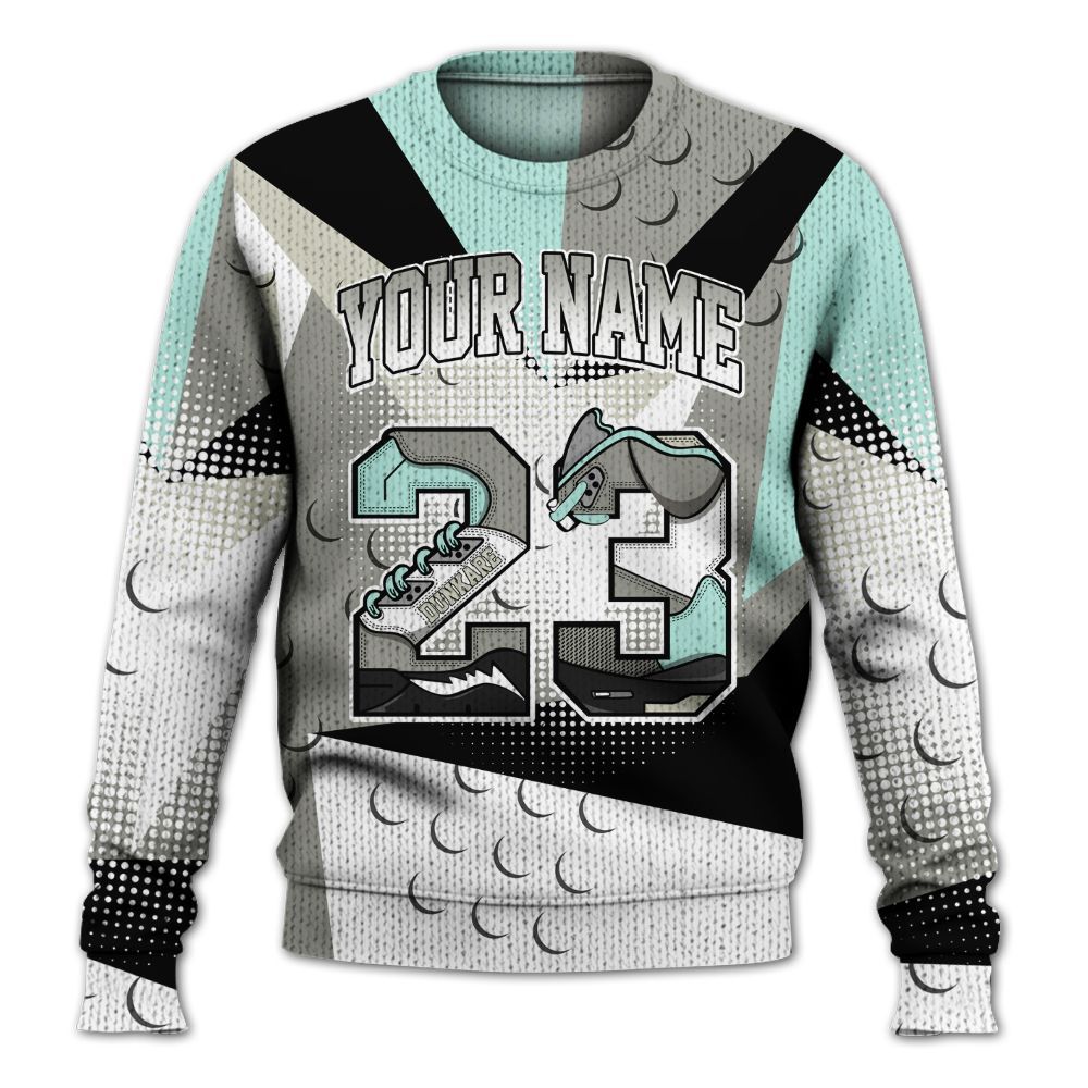 Dunkare Low OG Year Of The Snake 1s Shirt, Poly Custom Name Number 23 5s Knitted Sweater