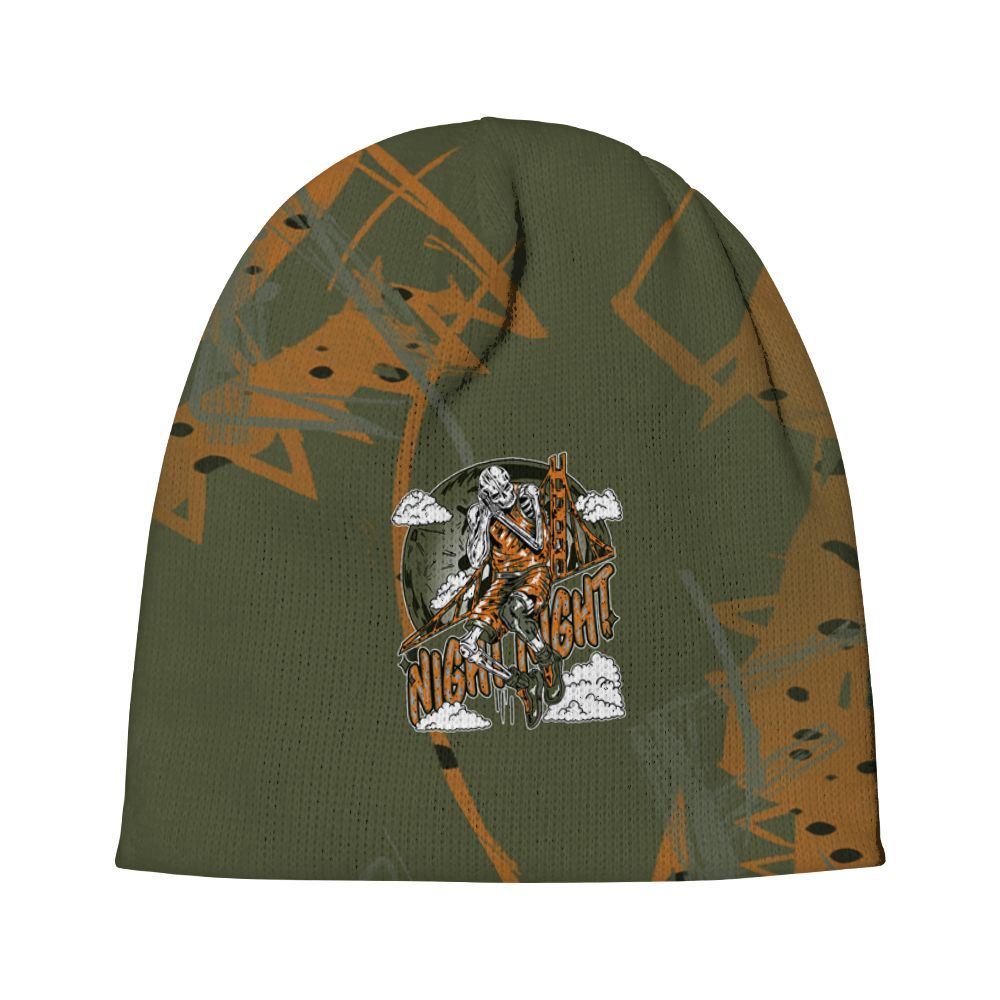 Beanie Hat To Match Olive 5s - Seeya Skeleton Messyz Graphic
