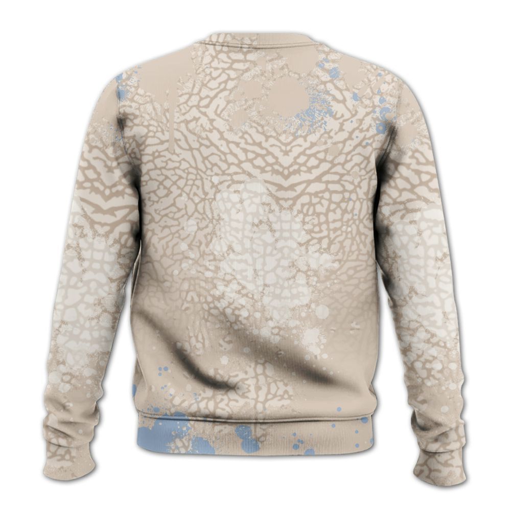 Sweatshirt To Match Desert Sand 3s - God Blessed Ink Drip All Over Print