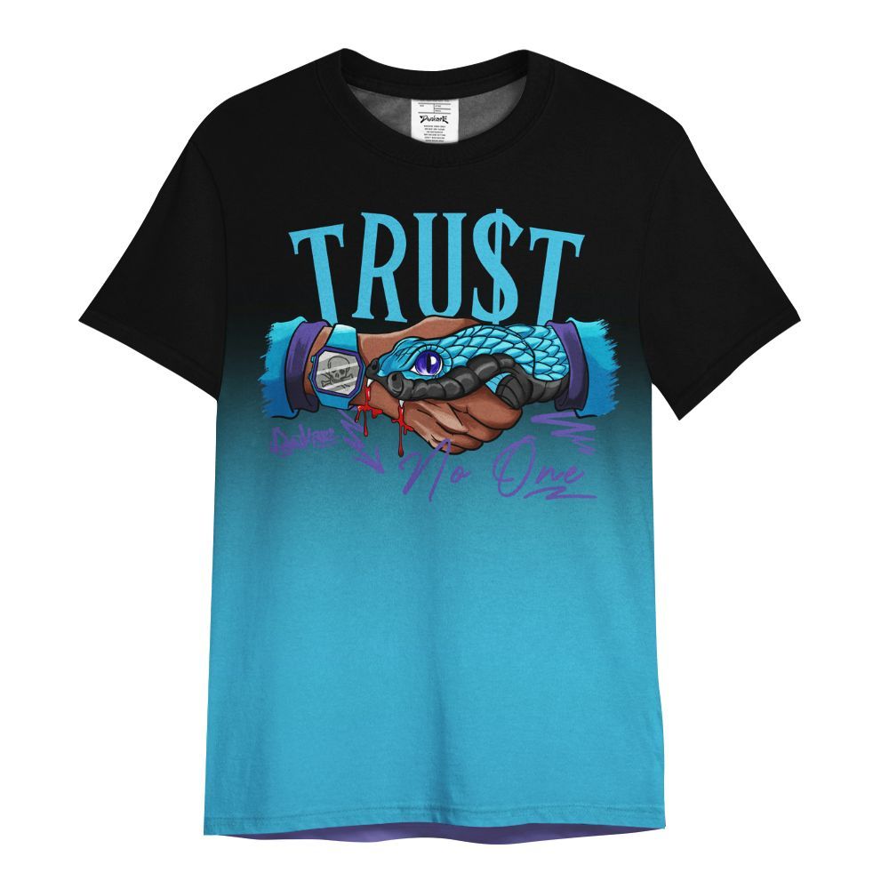 Shirt To Match Retro Aqua 6s - Snake Trust No One Drip All Over Print