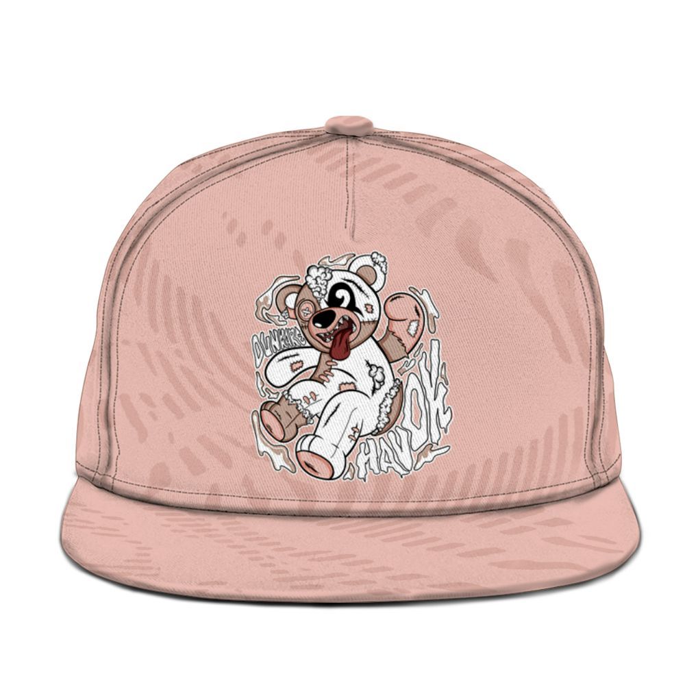 Snapback To Match Dunk Low Pink Velvet - Havok Bear Graphic