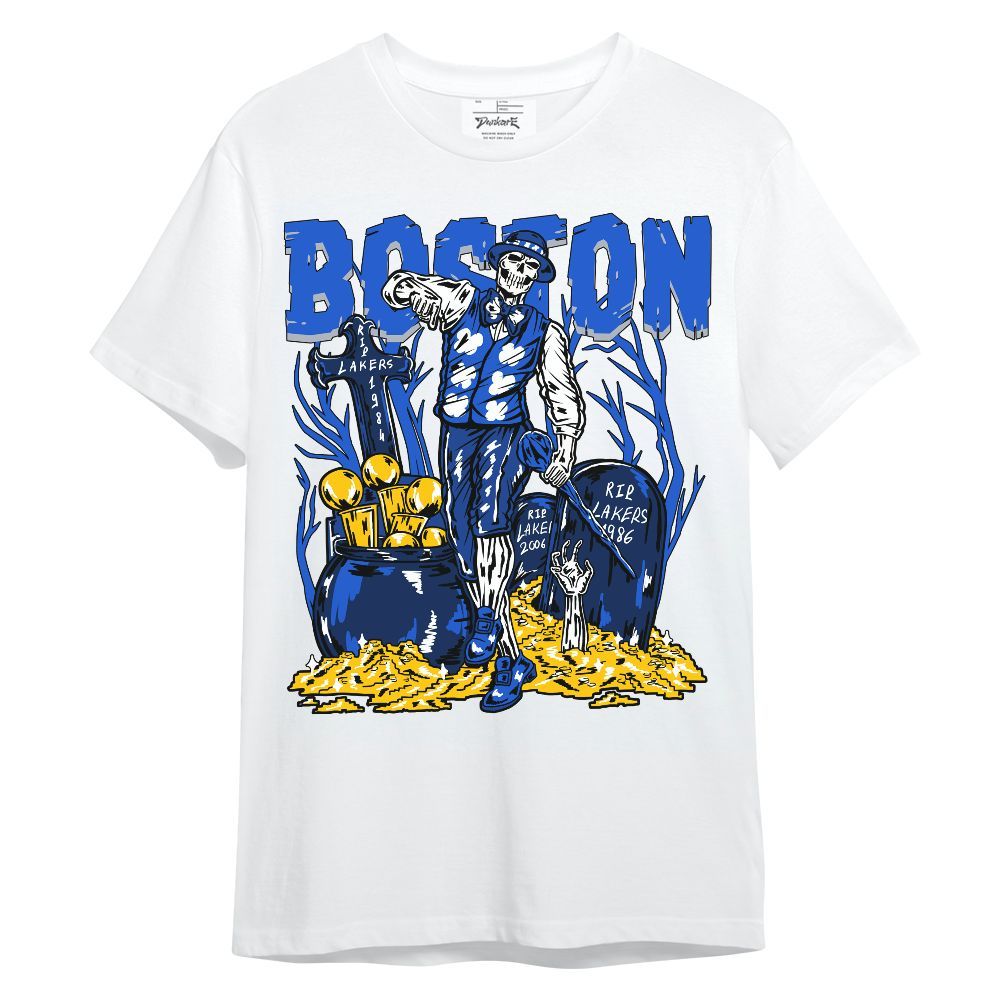 Shirt To Match Air Foamposite One Royal - Goldrush Skeleton Unisex Shirt