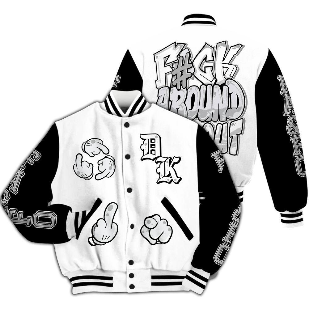 Varsity Jacket To Match Kobe 9 EM Protro Halo - F Around Find Out Graphic All Over Print